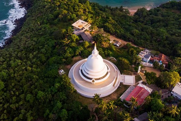 Ariel view of Japanese Peace Pagoda